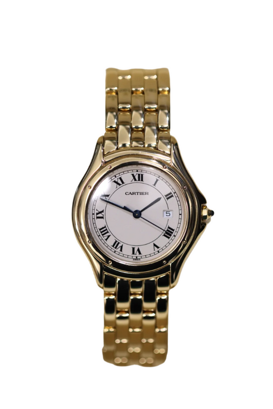 18K Gold Cartier Cougar 33.5mm