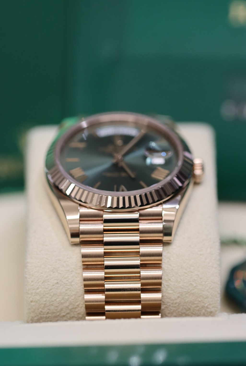 2023 Rolex Day-Date Olive Everose - 228235
