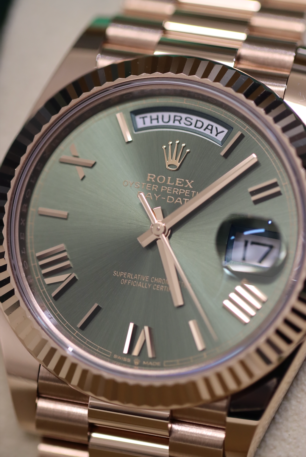 2023 Rolex Day-Date Olive Everose - 228235