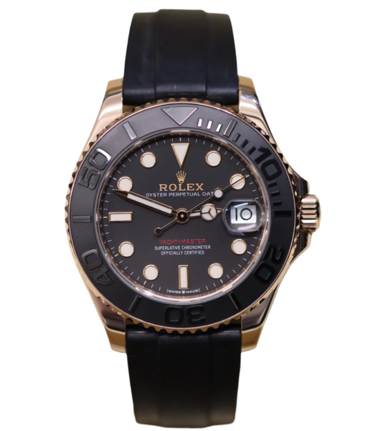 37mm Rolex Yacht-Master Everose Gold - Oyster Flex