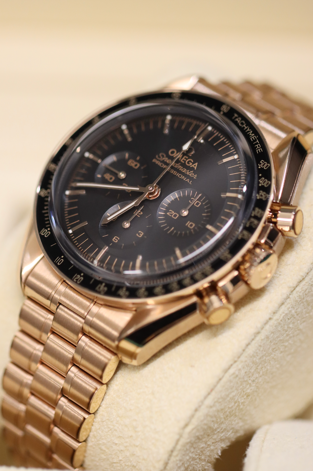 2022 Omega Speedmaster Moonwatch Professional Sedna Gold