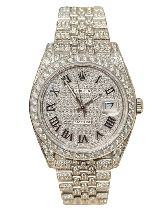 Rolex Datejust 41MM - 126300 - Custom Diamond Set F VS Naturals